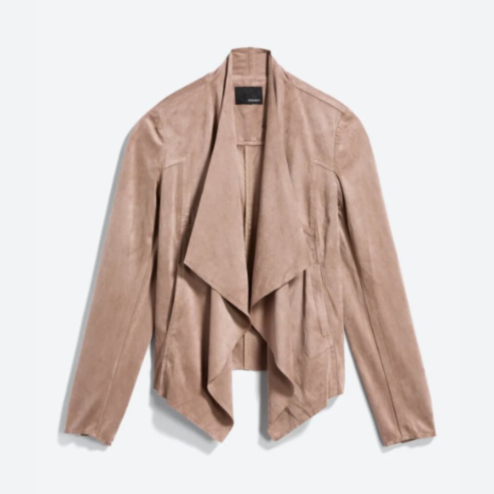 Edyson Maisha Faux Suede Taupe Jacket